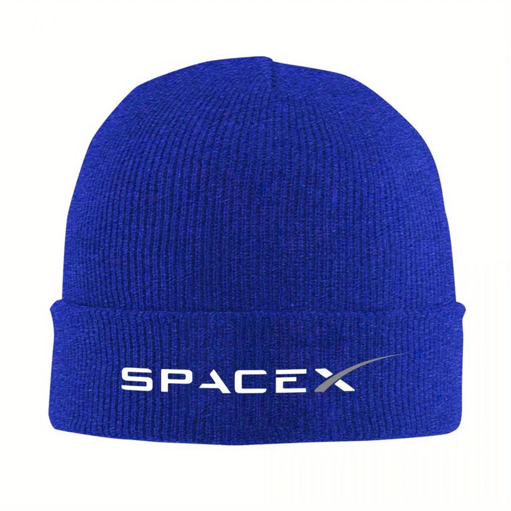 Новая Белая Шапка с Логотипом Spacex Осень Зима Шапки-Бини Уличная Кепка Унисекс Акриловая Вязаная Шапка