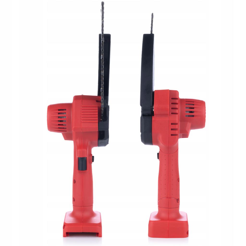 Rosfix Red Pirania Rp21V Cordless Electric Chainsaw With 6" Chain And Bar, Animal Series + 2.0 Ah Battery