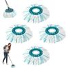 4 шт. для Leifheit Clean Twist Disc Mop Micro Kit, многоразовая сменная насадка для швабры, легко заменяемая, высокоабсорбирующая, для всех типов полов