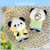 Plush Panda Sunflower Toys Bag Hanging Accessories Keychain Pendant Souvenir