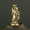 Медные миниатюры Будды Майтрейи, фигурки, карманные латунные маленькие статуи, украшения для домашнего декора, ремесло для гостиной, украшение для стола