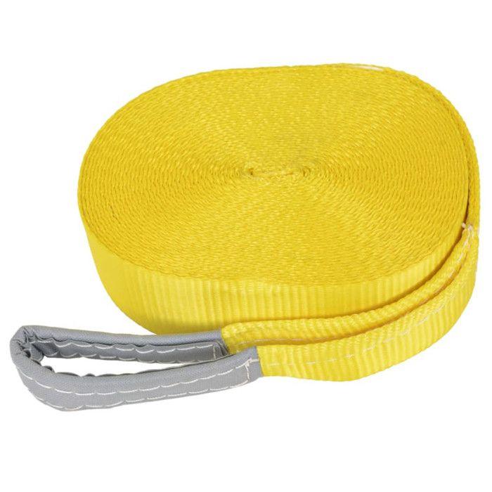 VidaXL Corde lâche pour slackline 15 m x 50 mm 150 kg Jaune