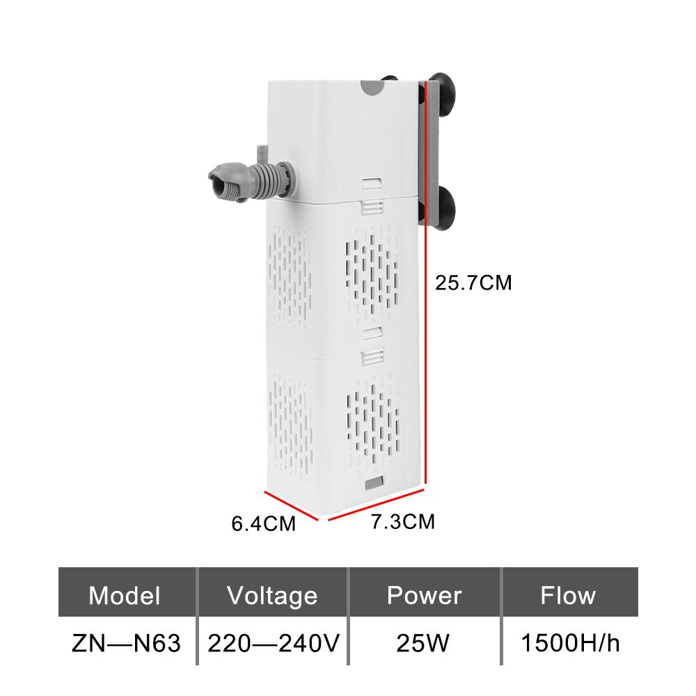 Internal Wave Maker Aquarium Filter Pump Silent Air Oxygen Aerator 220V Fish Tank Submersible  Air Pump Water Pump