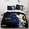 Genshin Impact Bedding Set Single Twin Full Queen King Size Game Anime Bed Set Aldult Kid Bedroom Duvetcover Sets 3D Print Anime
