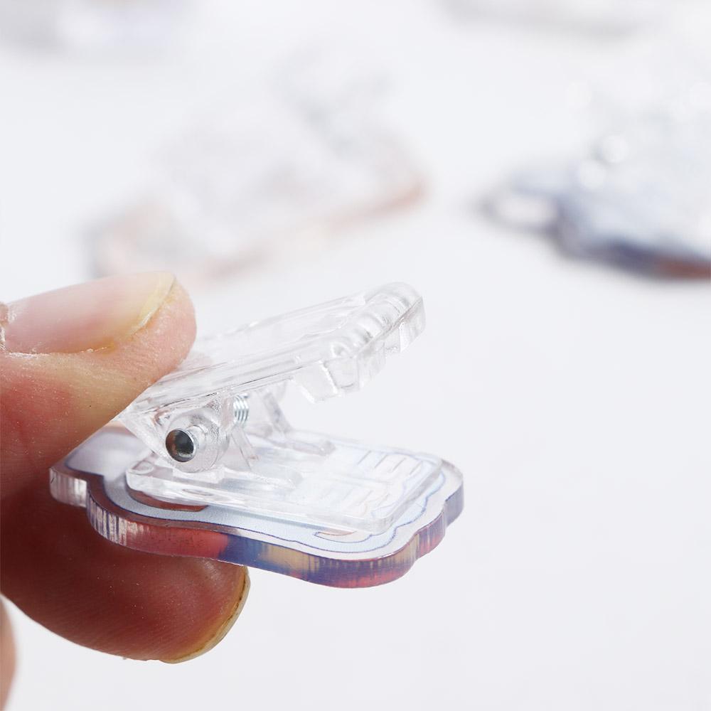 Holder Index Clamp School Stationery Snacks Sealing Clip Binder Clips Transparent Clip Paper Clip