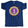 Fashion T Shirt Unisex Unisexdala Short Sleeved Cotton Tshirt Round Neck Graphic Buddhism Tshirt Seven Chakras Colors Tee Tops Gift