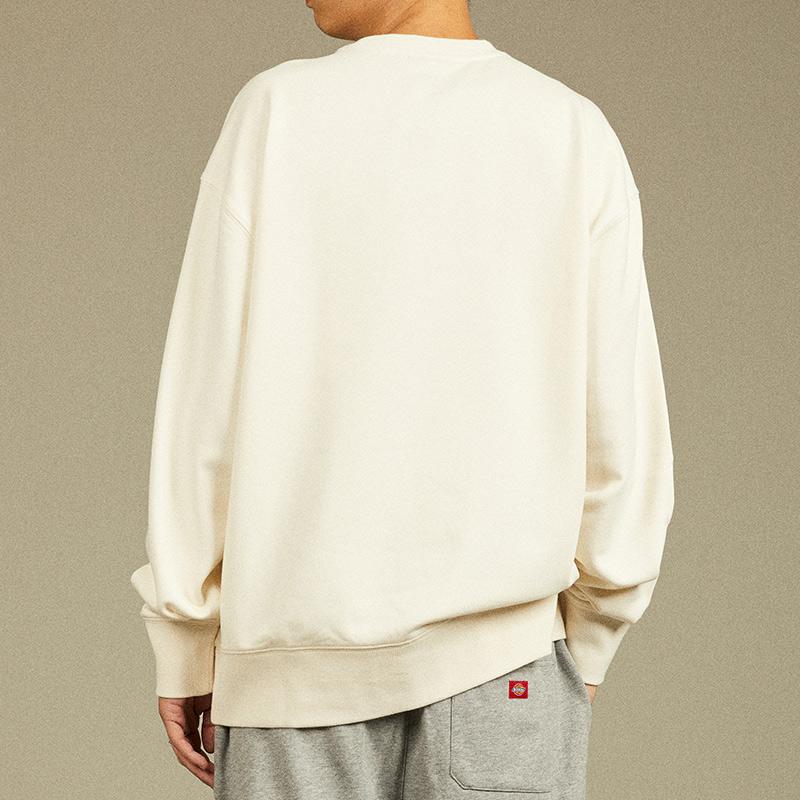 Dickies Толстовки Мужские Слоновая кость Круглый вырез Умеренный Обычный DK012600C10