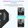 2.4G Wireless In-Ear Monitor System 282° Rotate Transmitter Portable Collar Clip Receiver Rechargeable Automatic Pairing Low Lat