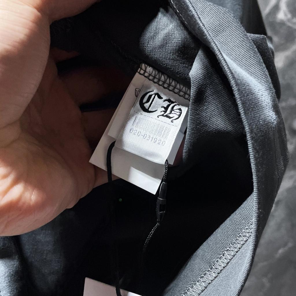 8550 CHROME HEARTS 2025 Летняя новая высококачественная хлопковая футболка с круглым вырезом, свободная, большого размера, для мужчин и женщин, парная футболка