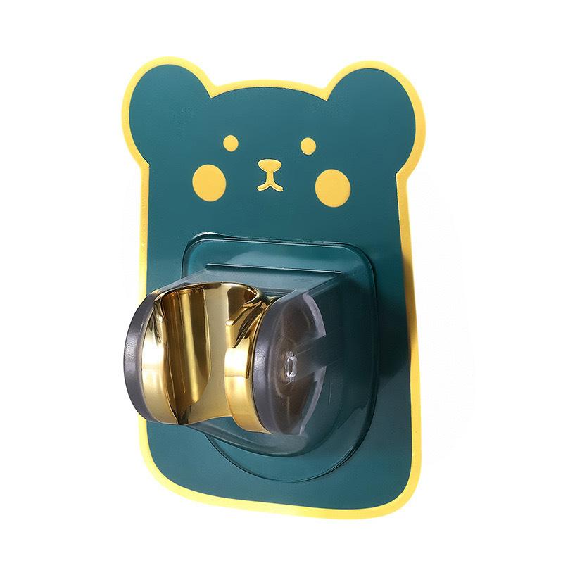 No punching cartoon shower bracket bathroom toilet household universal shower fixed adjustable nozzle base