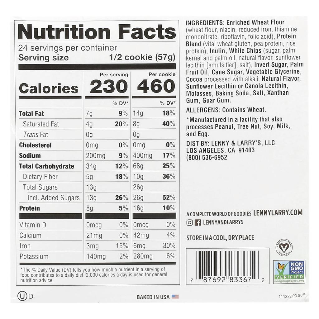 Lenny & Larry's The Complete Cookie®, Choc-O-Mint, 12-pack, 4 Oz (113 G) Each