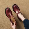 Fashion New Spring/summer Genuine Leather Mary Jane Shoes for Women Fashion Chunky Heels Round Toe Women Pumps Platform Shoes Women