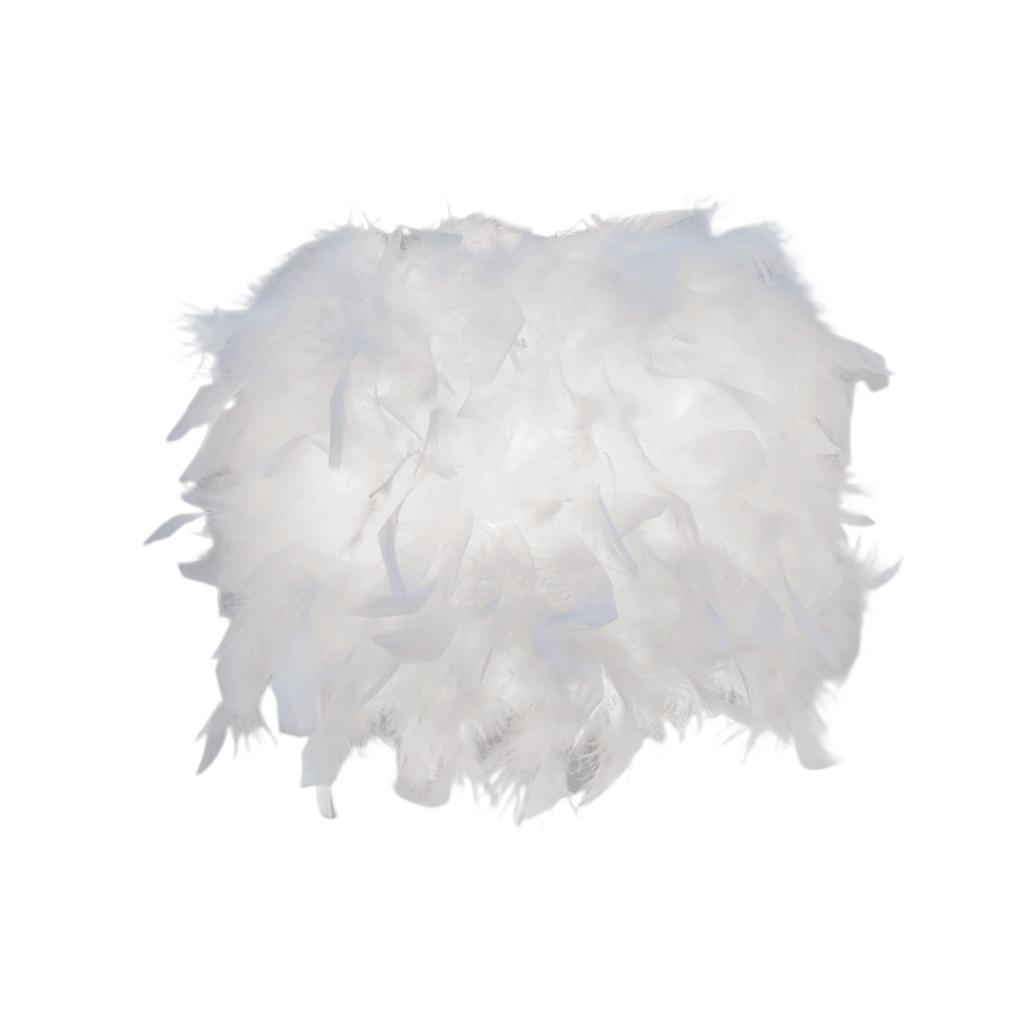 Minimalist Feather Lamp Shade Replacement Decor Reading Light Fitting Table Pendant