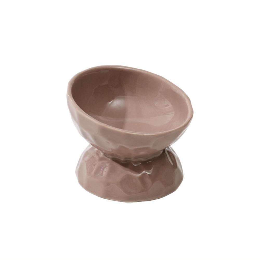 Керамическая миска для кошек Креативная многофункциональная миска для кормления собак Наклонный/плоский край Защита от опрокидывания Кормушка для питья для домашних животных Котёнок Щенок