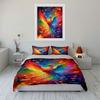 Colorful phoenix with swirls. Bedding sets Duvet cover sets Duvet covers Pillowcases(1 * Duvet Cover 2 * Pillowcases without duvet insert)