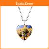 Очаровательное ожерелье-подвеска в форме сердца с драгоценным камнем «Время Шрека» для уникального стиля с красочными вариантами