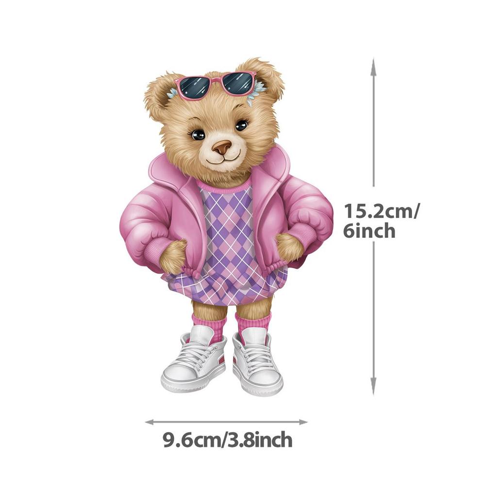 Нашивки с мультяшными медведями на одежде Термопечать Наклейки на футболки Parches Ropa Hoodies Термоперенос Наклейки на одежду своими руками