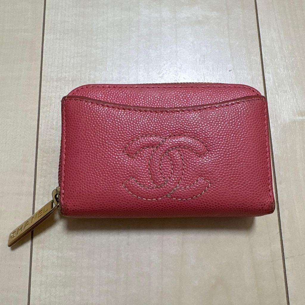 Used CHANEL Coin case Card case Coco mark