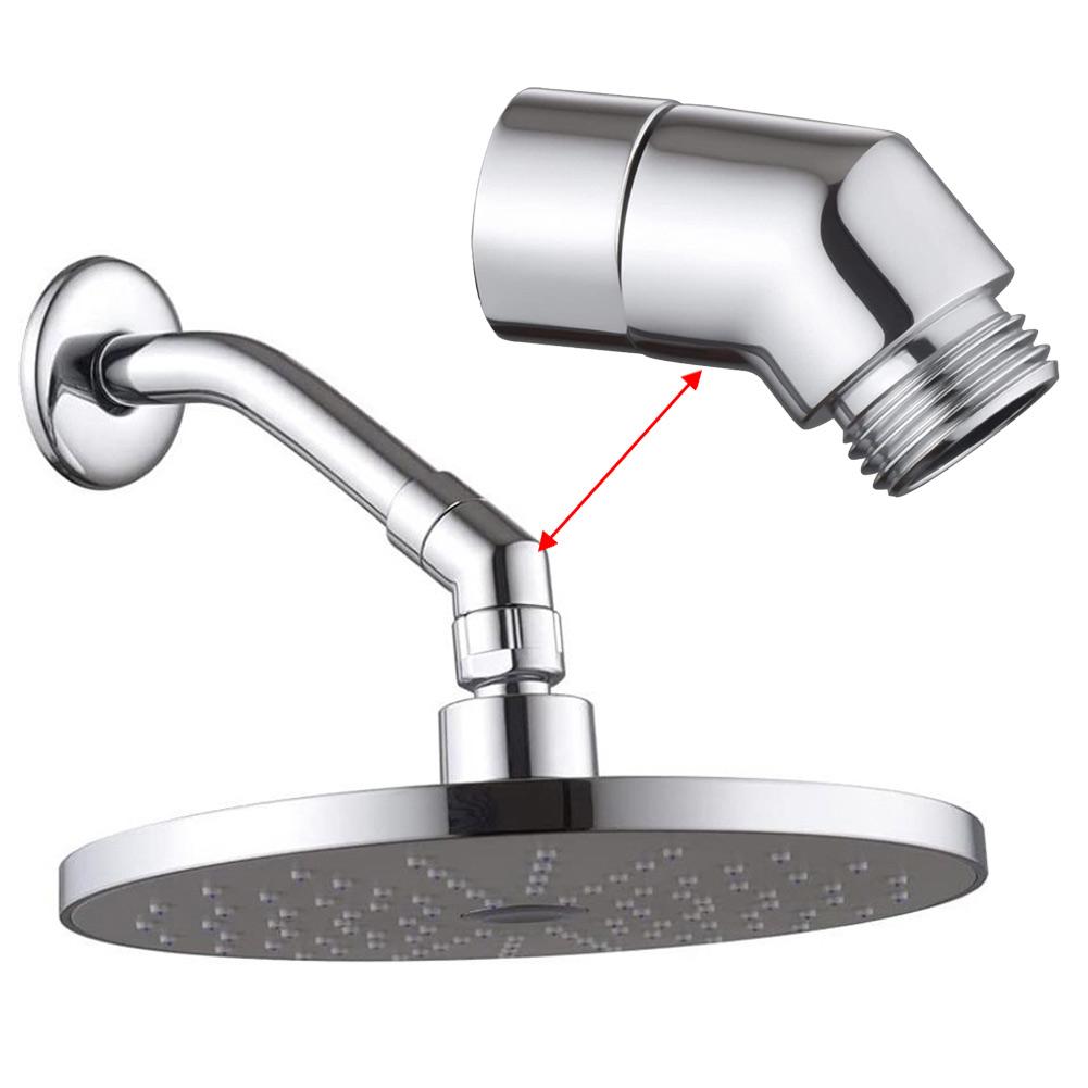 G1/2 Адаптер-угольник для душа Соединитель для душа Ручной душ/Верхний душ Угольник Хром-Угловой Внутренняя резьба И Наружная резьба Детали для ванной