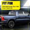 4PCS Posts Trim Pillar Chrome/Black For -2025 1500 Dodge Ram Crew/Quad Cab