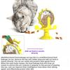 Интерактивная игрушка-дозатор для кошачьих лакомств, вращающаяся на 360 градусов, ветряная мельница, медленная кормушка для кошек с присоской, игрушка для предотвращения утечки корма для домашних кошек