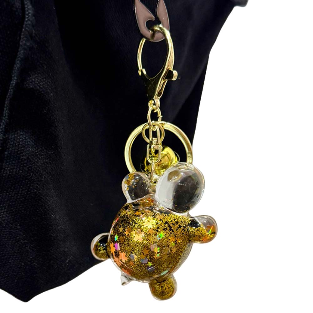 Акриловые украшения, куклы-черепахи конфетного цвета, блестящая черепаха, маленький орнамент, брелок в виде черепахи для девочек и мальчиков