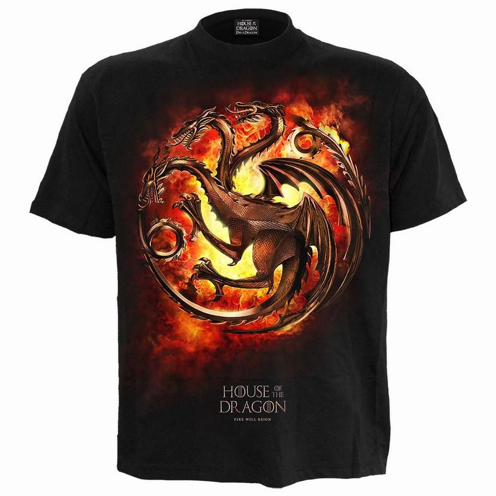 House Of The Dragon Unisex Adult Dragon Flames T-Shirt