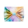 Широкая повязка на голову 18 см в версии Tie-Dye, радужная повязка на голову для занятий йогой и спортом, эластичная женская повязка на голову, впитывающая пот