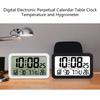 Alarm Clock Digital Wall Clocks with Date Week Indoor Temperature & Humidity Battery Operated Small Desk Clock