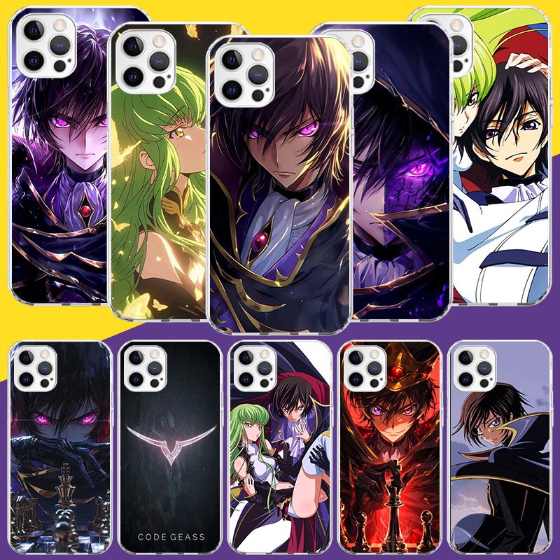 Чехол для телефона с аниме Code Geass Для iPhone 17 Air 16 15 Plus 11 14 Pro Max 13 Mini 12 7 8 + SE Узор Арт Индивидуальный Чехол 17 Air 1