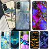 Luxury Dragonfly Case For Xiaomi Redmi Note 11 10 Pro 8 9 9S 10S 11S 9A 9C 10A 10C K40 K50 Gaming Cover