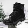 New Velvet Military Boots Men's Thickened Warm Outdoor Off-road Camping Adventure Hiking Overalls Hiking Shoes