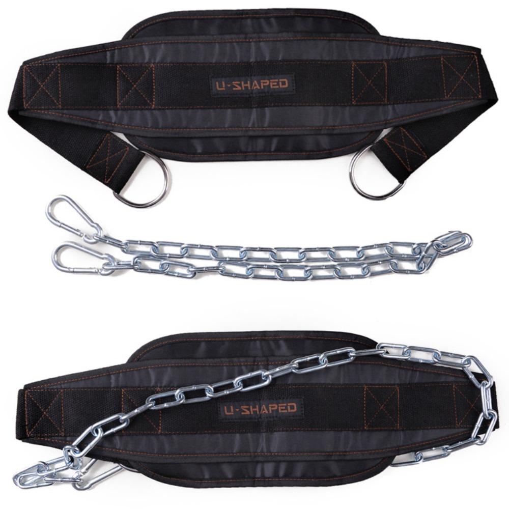 Widening Design Load Bearing Belt High Load Chain Belt Portable Barbell Belt Gym