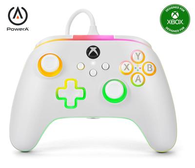 Год PowerA Lumectra Advantage Проводной контроллер Белый для Xbox Series PC Windows [2 Гарантия] - XS 10/11 (Официально лицензировано) XBGP0178-01