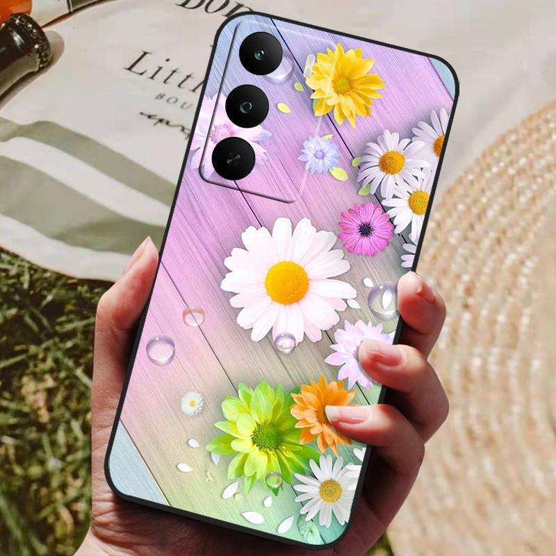 Чехол для OPPO Realme C71 Мягкий силикон Роскошный ударопрочный чехол для Realme C73 ТПУ Чехол Милый кот Funda Оболочка RealmeC71 4G Глобальный