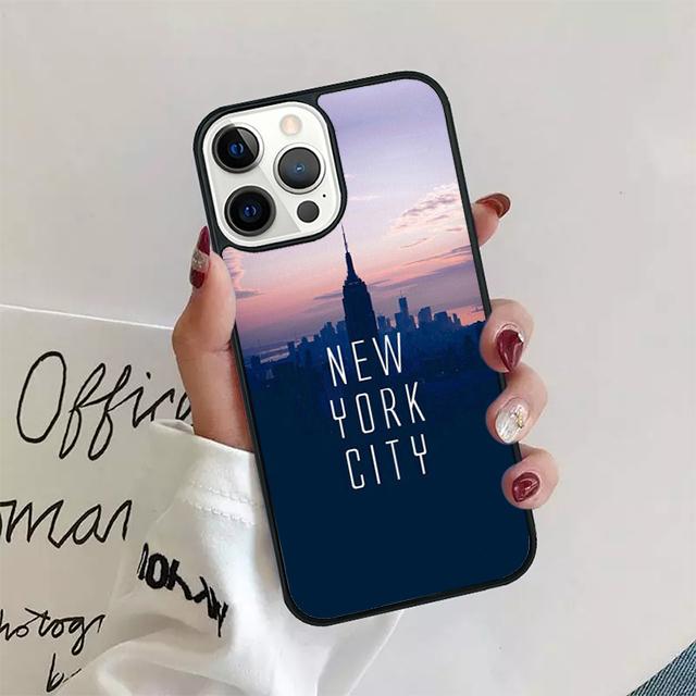 NEW YORK AMERICAN CITY Чехол-оболочка для iPhone 17 Air 15 16e 14 13 12 Pro Max 11 Pro Max Plus Чехол для телефона
