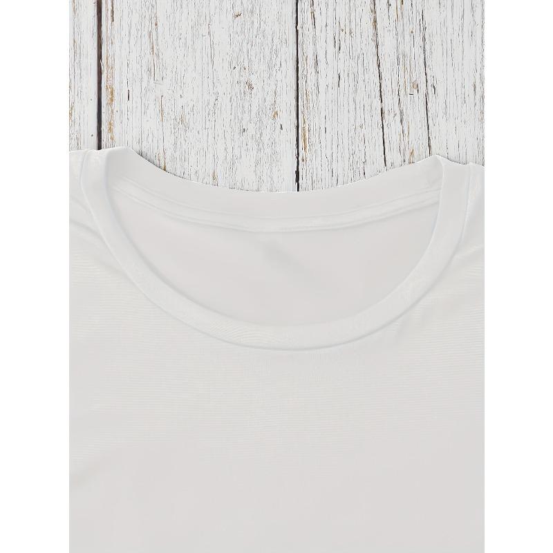 Модная женская футболка европейского размера с принтом-бантом, круглый вырез, простой дизайн, удобная и модная, универсальный must-have, подходит для повседневного отдыха