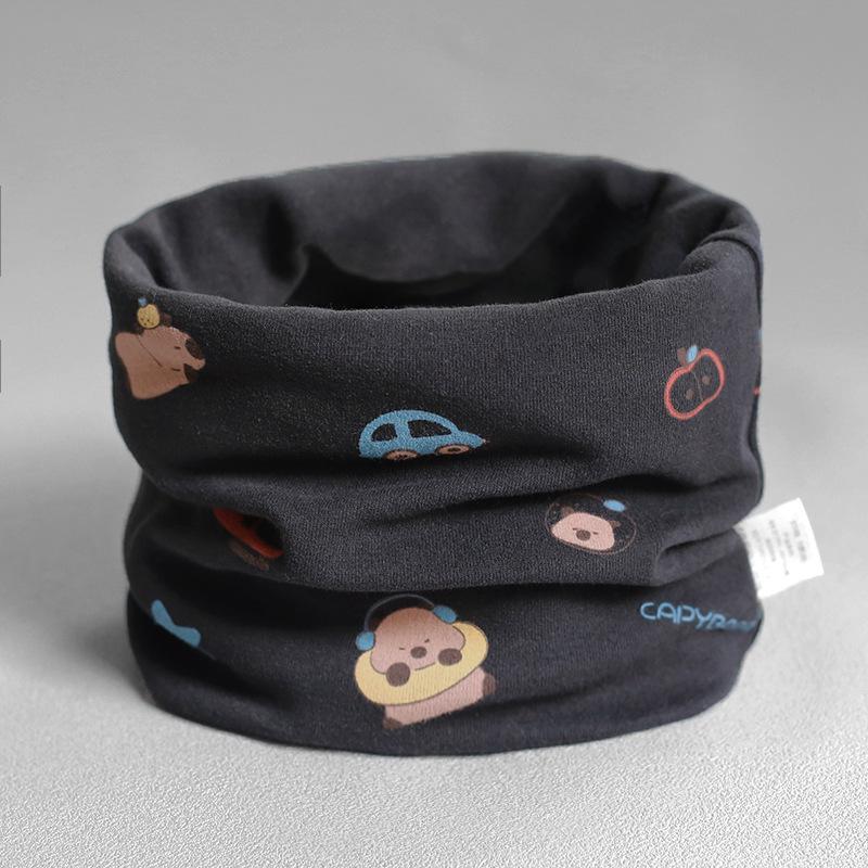 Class A Pure Cotton Baby Snood: Kids' Autumn/Winter Neck Warmer, Windproof Pullover Scarf for Boys & Girls.