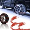 Tire Chains For Cars - PE Plastic Non-Slip Cable Tie, Anti-skid Tire Chains For Car Tires On Snow And Mud Car Off-road Vehicle