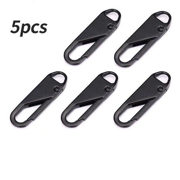5 шт. металлическая застежка-молния, сменный съемный бегунок, комплект для ремонта застежки-молнии для одежды, куртки, рукоделия, шитья, головки молнии