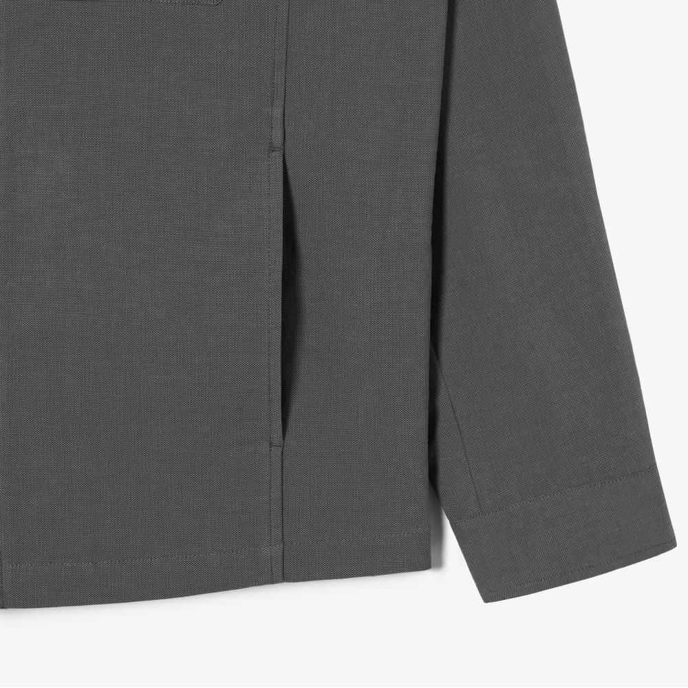 [lacoste] Men's Melange Yarn Snap Jacket BH315E-56G5HI