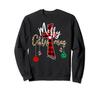 Buffalo Plaid and Leopard and Merry Christmas Cross of God Sweatshirt
