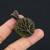 Tree Of Life Moldavite Pendant Gemstone Jewelry, 999 Copper Wire Wrapped Handmade Pendant, Latest Design Jewelry