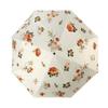 Small Fresh 8 Bone Color Glue Fabric Small Gold Hook Sunscreen Umbrella Sun Umbrella Folding Parasol