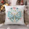 Colorful plant and insect home prints Pillow Case Comfort Sofa Bed Silky elegant Invisible zipper Decorative cushion cover