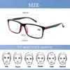 Black Blue Reading Glasses PC Anti Eyestrain Reading Glasses Portable Frame Glasses  Men and Women