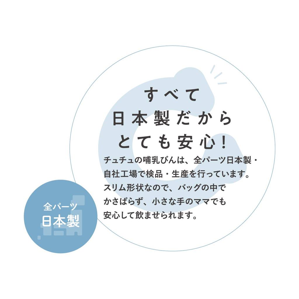 Детская бутылочка ChuChu PPSU ChuChu Slim Type PPSU объемом 240 мл, необходимо увеличить размер соски от 0 лет до 0 месяцев и старше 240 мл [Пластик 240 мл] [Нет