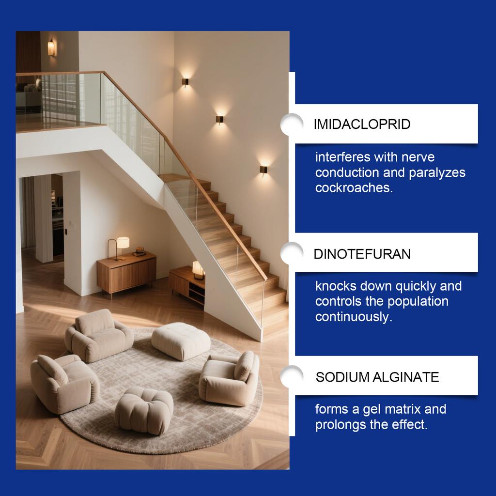 Гель для уничтожения тараканов, Быстродействующий гель для уничтожения тараканов в помещении, Гель для уничтожения тараканов длительного действия для подавления появления