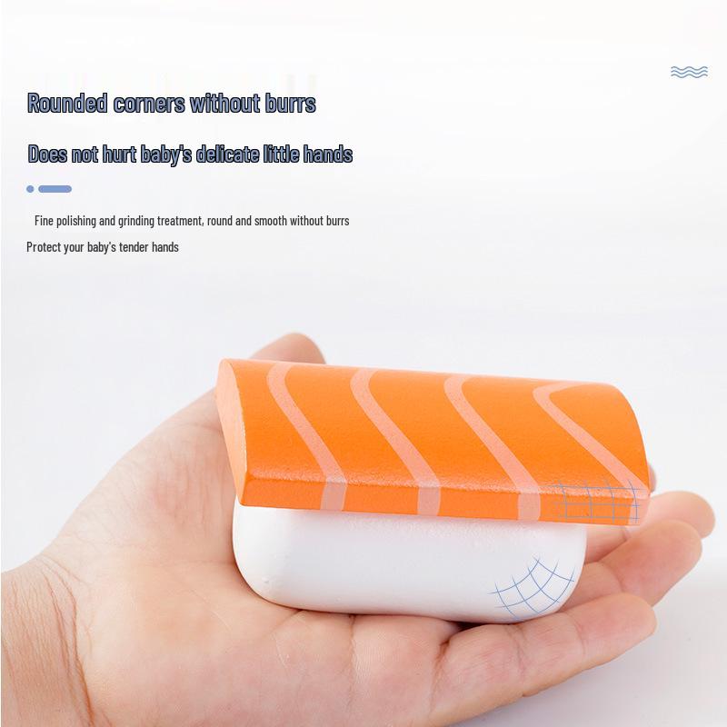 Деревянный игровой набор бенто для суши и десертов для детей: Детский игровой набор «Имитация японской еды», кухонная игрушка