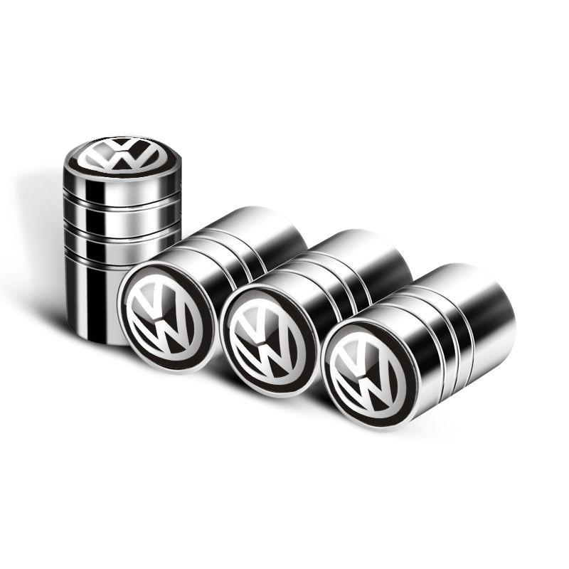 BHMTQ1 Car Tire Valve caps SUPER for VW Volkswagen Golf Polo Passat Jetta passatTouran Emblem metal wheel Cap auto accessories Styling